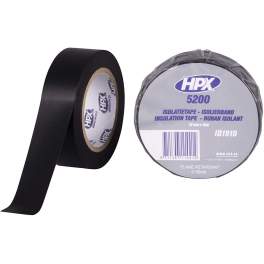 TAPE 5200 PVC insulation tape, black, 19mm x 10m - HPX - Référence fabricant : IB1910
