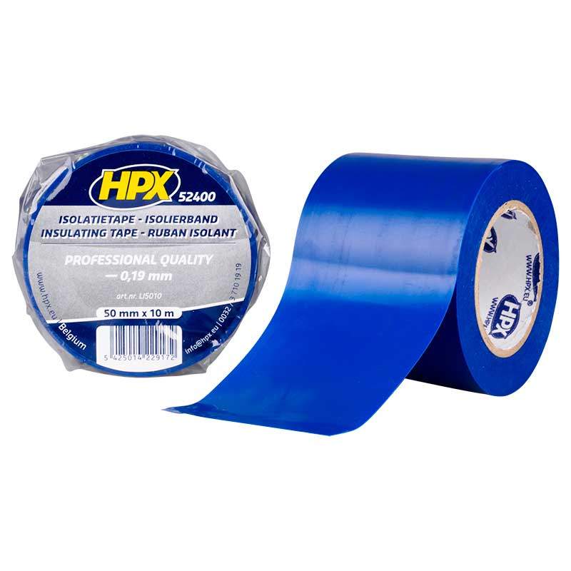 PVC insulation tape TAPE 52400, blue, 50mm x 10m