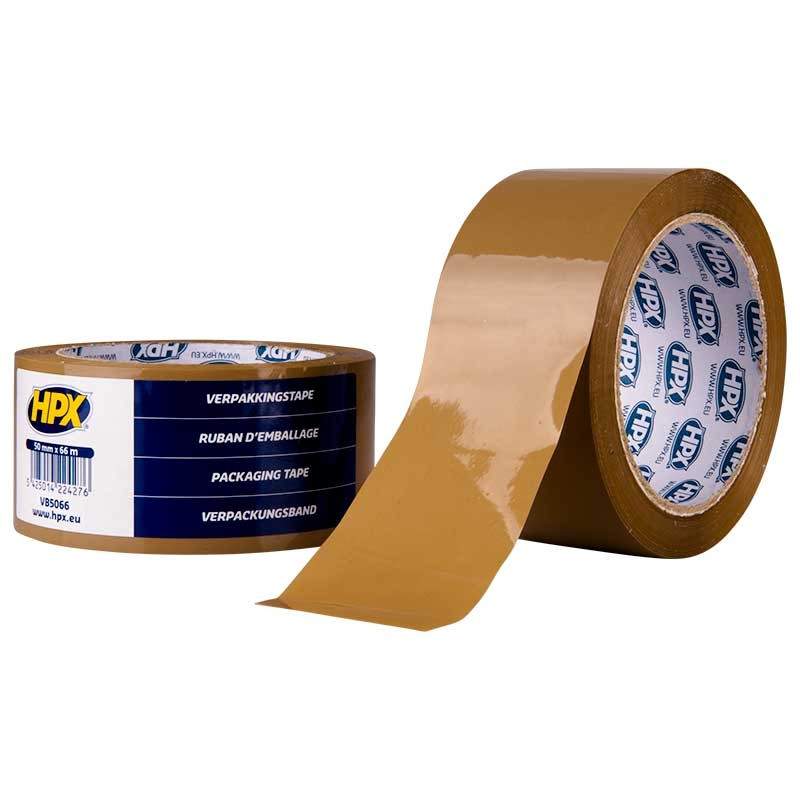 Packaging tape, brown, 50mm x 66m