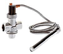 Thermal safety valve 543 for wood boilers
