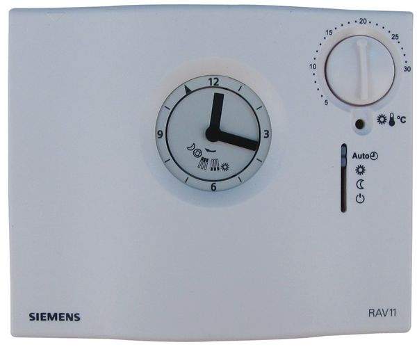 Programmable thermostat, with daily analog clock
