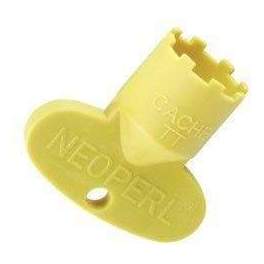 Chiave di plastica gialla per aeratore integrato maschio 16,5x100 - NEOPERL - Référence fabricant : 09915046