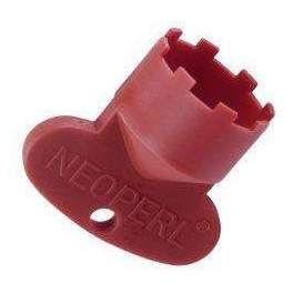 Red plastic key for 21.5x100 male integrated aerator - NEOPERL - Référence fabricant : 09915146