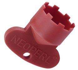 Red plastic key for 21.5x100 male integrated aerator
