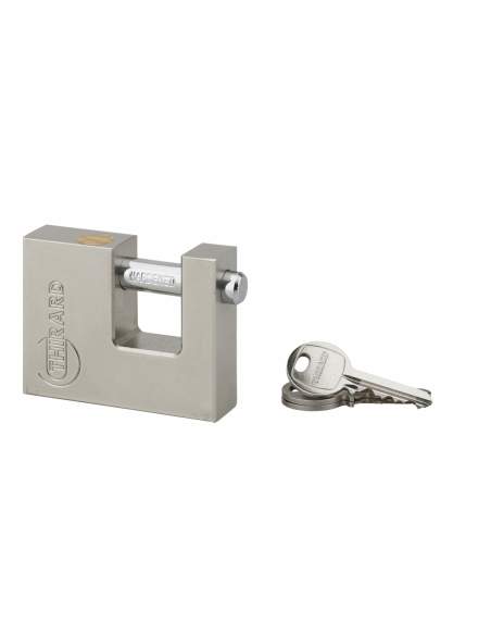 LAND padlock 70mm, steel shackle, 2 keys