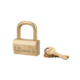 Padlock NAUTIC 68, brass shackle, 3 keys - THIRARD - Référence fabricant : 168552