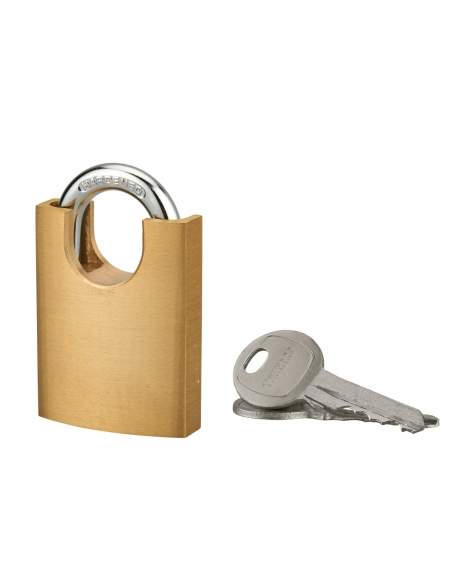 SHOULDER padlock 40mm, steel shackle, 2 keys