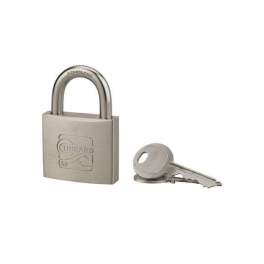 SKIPPER BLUE adv stainless steel padlock, 50mm, 2 keys - THIRARD - Référence fabricant : 280501