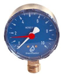 Radial Hydrometer 0-10m connection 12x17