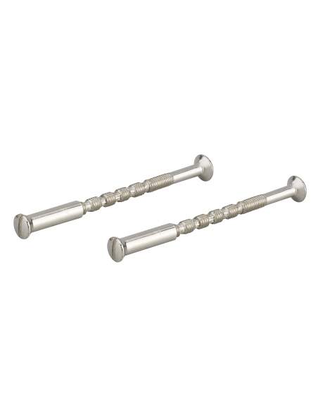 Set of 2 break-off screws with sockets M4x50, nickel-plated