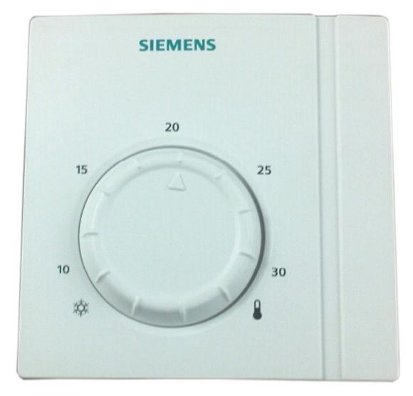 Room thermostat for heating and cooling