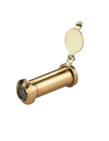 160° spyhole in polished brass
