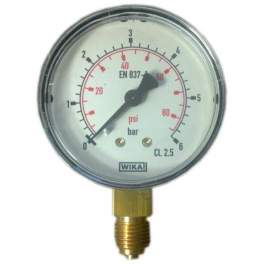 Manómetro de presión en seco Radial D.63 0 a 6 bar - Sferaco - Référence fabricant : 1643005
