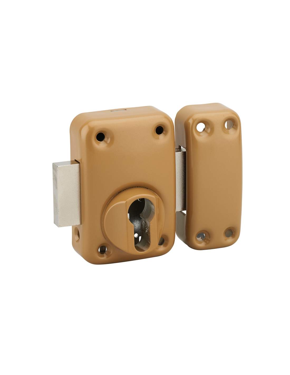 Profile cylinder mirage lock case, epoxy gold