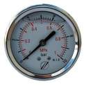 Axial glycerine pressure gauge D.63 from 0 to 10 bar