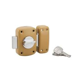 Lock CORVETTE, cylinder knob 40mm, epoxy gold, 3 keys - THIRARD - Référence fabricant : 303010