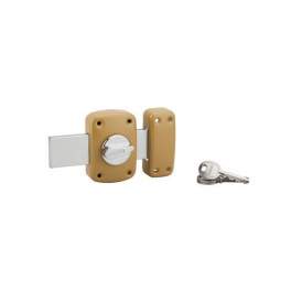 Lock CORVETTE, cylinder knob 30mm, bronze bolt, 3 keys - THIRARD - Référence fabricant : 503014