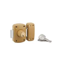 Lock CORVETTE, double cylinder 40mm, epoxy bronze, 3 keys - THIRARD - Référence fabricant : 303020