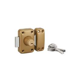 Traffic lock 6 double cylinder 45mm, gold epoxy, 4 keys - THIRARD - Référence fabricant : 292502