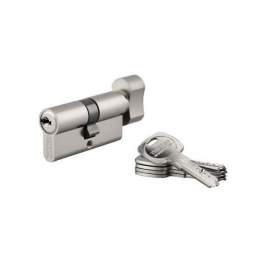 Cylinder PROFILE TRAFIC 6, nickel plated V, 30x30, button, 5 keys - THIRARD - Référence fabricant : 217757