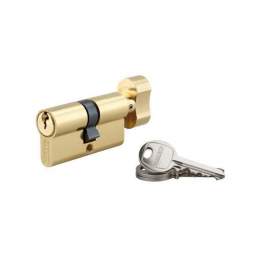Cylinder PROFILE EUROPEEN with button, brass, 30x30 mm, 3 keys BB1 - THIRARD - Référence fabricant : 914069