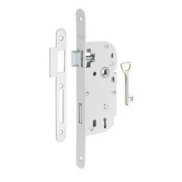 Mortice lock, 40mm axis, BR dead bolt, white, 1 key - THIRARD - Référence fabricant : 901102