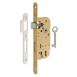 Mortice lock, 40mm shaft, BR latch, bronze, 1 key - THIRARD - Référence fabricant : 401192
