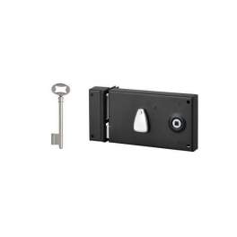 Surface deadbolt lock, 1/2 turn, 140x82mm, left, 1 key - THIRARD - Référence fabricant : 900121