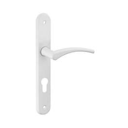 Hebe door handle, white lacquered, E195, with cylindrical hole - THIRARD - Référence fabricant : 543363