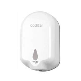 Automatic wall-mounted dispenser for liquid soap and hand sanitizing gel, battery operated - CODITAL - Référence fabricant : 10200