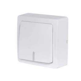 Surface mounted illuminated pushbutton with indicator, 10A 250V, BLOK series - DEBFLEX - Référence fabricant : 746804