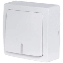 Surface-mounted illuminated pushbutton switch, 10A 250V, BLOK series - DEBFLEX - Référence fabricant : 746802