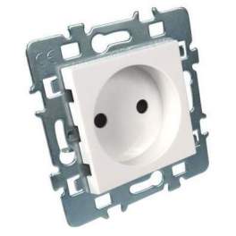Ungrounded socket with metal bracket for Casual Glossy White - DEBFLEX - Référence fabricant : 742927