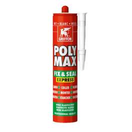 Cartucho Poly Max Fix and Seal Express blanco 425g - Griffon - Référence fabricant : 6150450