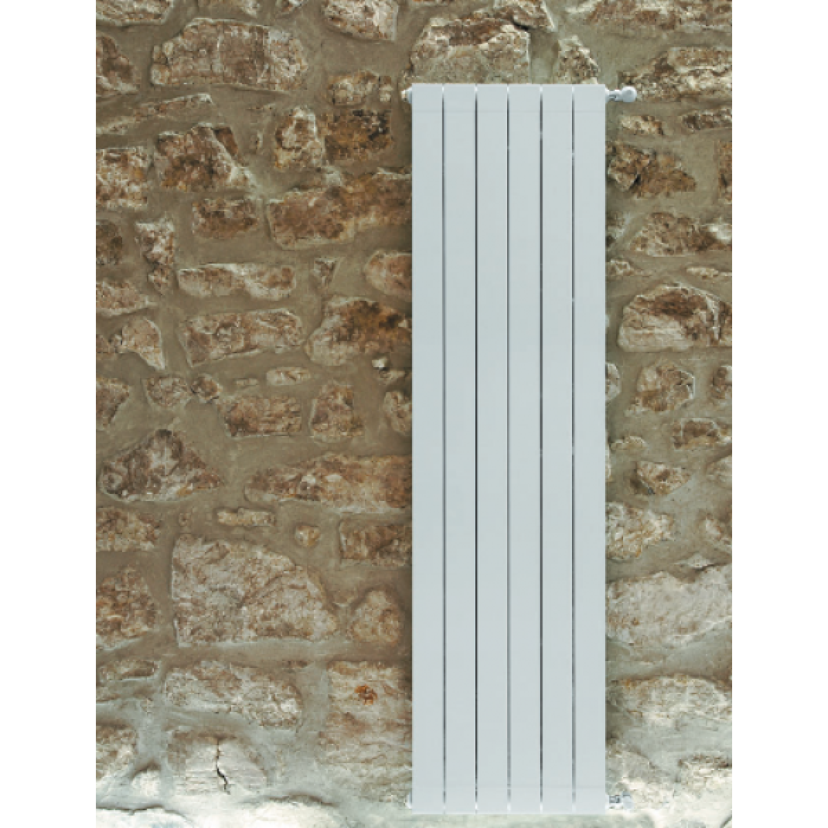 Aluminium central heating 1 element white, height 2m, OCAR 2000