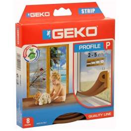 Adhesive seal in EPDM P-profile, brown, 6m x 9mm - GEKO - Référence fabricant : 67200025