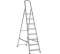 Escalera de tijera VERDE acero/aluminio 8m - Veritt - Référence fabricant : DEZESALW508