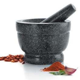 Mortar with pestle, in granite, 16x12 - Lacor - Référence fabricant : 656124