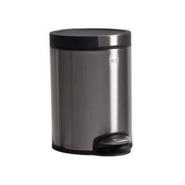 5 litre cylindrical bin, stainless steel matt - OGO - Référence fabricant : 014687