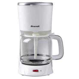 Filter coffee maker, 18 cups, white and silver - Brandt - Référence fabricant : 694844