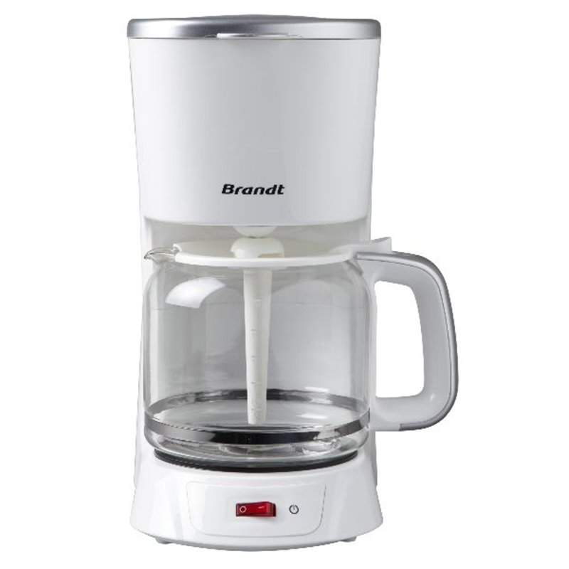 Filter coffee maker, 18 cups, white and silver