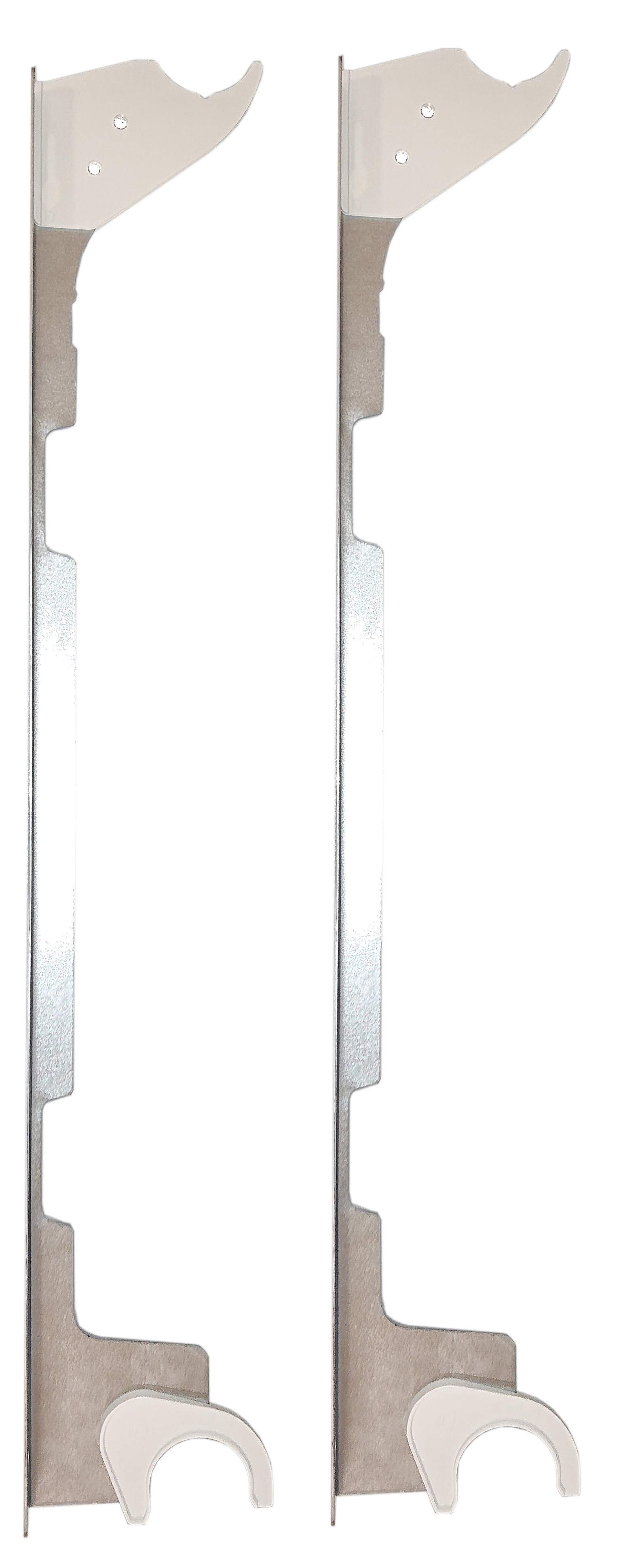 Fixations "autofix" blanche pour radiateur aluminium Global entraxe 700 mm (lot de 2)