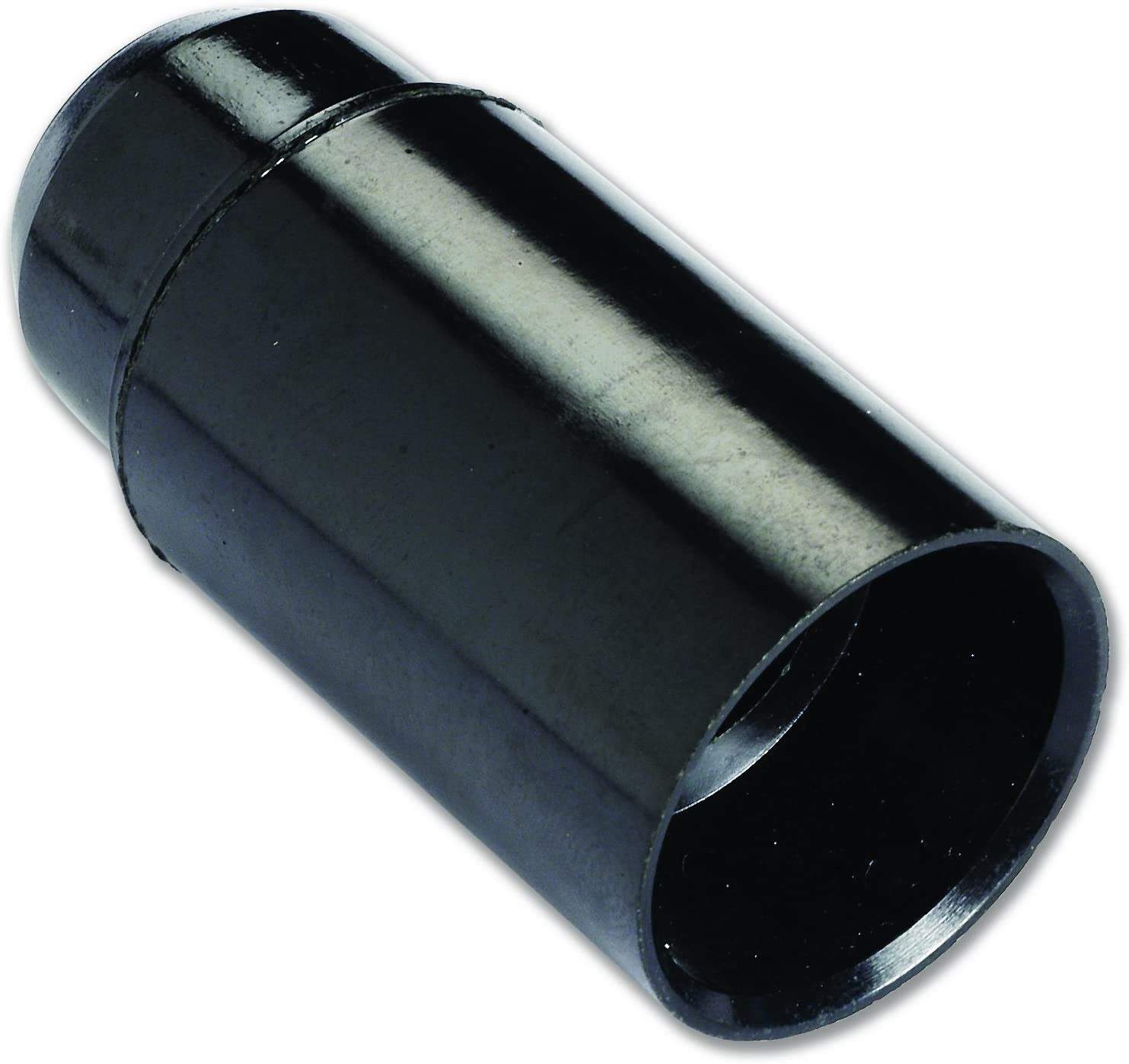 Lampholder E14, smooth, black, diameter 10, 60W, 2A, 250V, anti-rotation