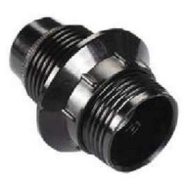 E14 black threaded socket, with ring, diameter 10, 6W, 2A, 250V - Electraline - Référence fabricant : 70133