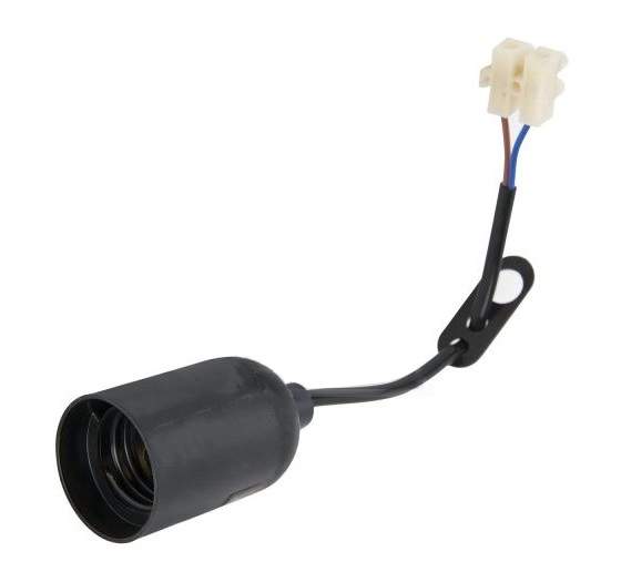 Black E27 bulb holder with cable