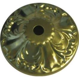 Brass peg flag, decorated style, diameter 80mm - Electraline - Référence fabricant : 70611