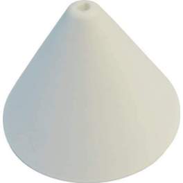 Clavija de plástico cónica blanca, diámetro 110mm - Electraline - Référence fabricant : 70612