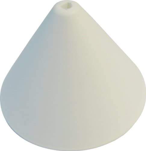 Pavillon patère plastique conique blanc, diamètre 110 mm
