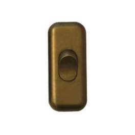 Single pole butt switch, 2A, 250V, gold - Electraline - Référence fabricant : 70568