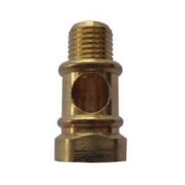 Threaded brass fitting, male female, 10x1 pitch - Electraline - Référence fabricant : 70599